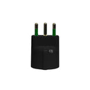conjunto de 10 adaptadores ficha italiana 2p+t 16A para schuko 2p+t 16A