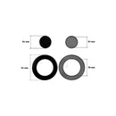 ARISTON, HOTPOINT, INDESIT - Tampa para queimador de placa de fogão - C00053174, C00053175