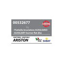 ARISTON - Prato Queimador Auxiliar Placa de Cozedura - C00052933