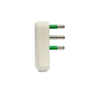 Conjunto 10 espigas ângulo rebaixadas 2P+T 16A branco Mondo