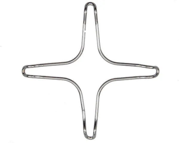 Grelhador auxiliar para cozinha 255x255 mm inox