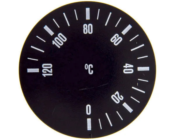 Comando termostato 0-120ºC preto