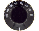 Comando termostato 60-200ºC preto