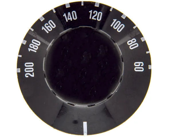 Comando termostato 60-200ºC preto