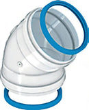 Cotovelo 45º união H/H ø 0132 mm.
