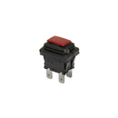 Interruptor retangular vermelho Polti para Vaporella M0005243