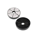 Filtro de carvão ativado circular D185 para exaustor Whirlpool