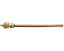 Válvula de obus com tubo 1/4" para soldar 6x100