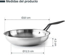LACOR Frigideira Origin Aço Inoxidável 20cm - Modelo 47320