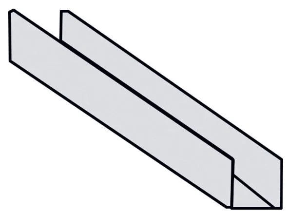 Suporte perfil u galvanizado 2000x35x0,8
