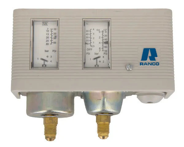 Ranco pressóstato duplo ap/bp ip44 1/4" sae