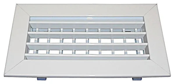 Grelha de impulsão 200x100 mm. ddh branca