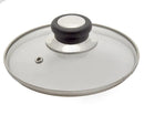Tampa de vidro inoxidável com válvula ø 16 cm.