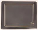 Tampa para placa 610 x 520 mm. decoração preta
