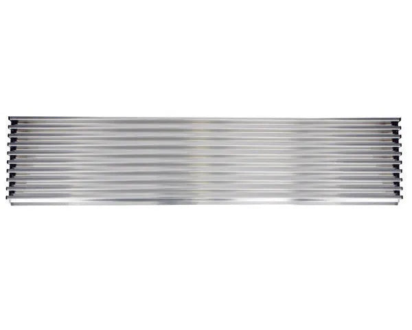 Grelha de ventilação 600x125mm inox mate