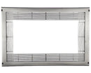 Moldura decorativa para micro-ondas em aço inoxidável mate