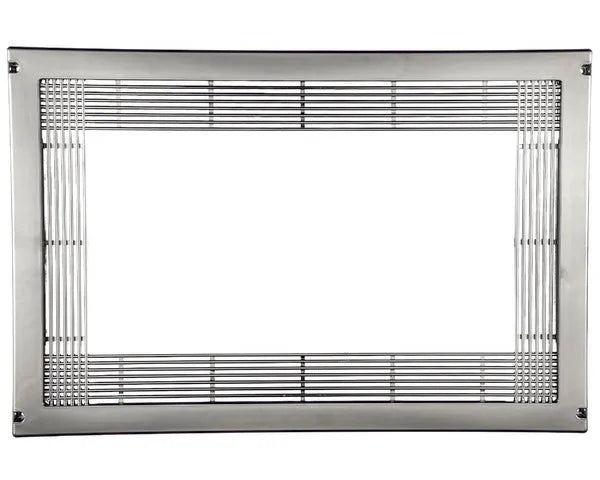 Moldura decorativa para micro-ondas em aço inoxidável mate
