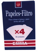 FILTRO PARA CAFETEIRA ELÉTRICA Nº2 PARA 2 CHÁVENAS 40 UNIDADES