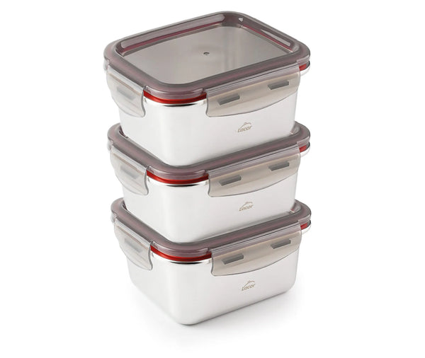 LACOR Set 3 recipientes EcoInox 64623