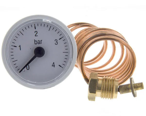 Hidrómetro caldeira 0/4bar ø37mm 1/4''