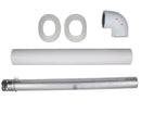 Junkers/Bosch Conjunto de evacuação para caldeira estanque 1 m. | 7719001785