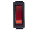 Interruptor unipolar vermelho 11x30mm piloto