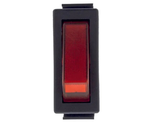 Interruptor unipolar vermelho 11x30mm piloto