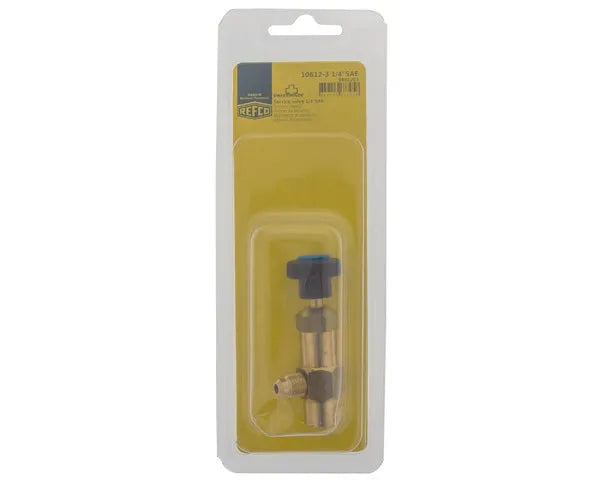 REFCO Válvula de serviço macho 1/4" SAE x fêmea 1/4" SAE