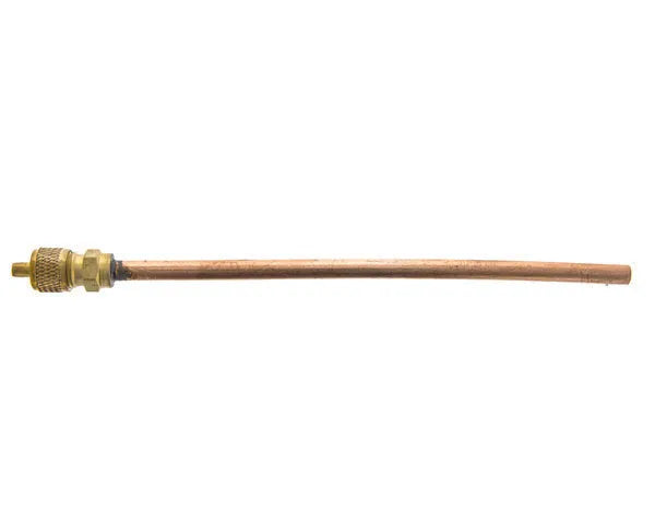 Válvula de obus com tubo 1/4" para soldar 6x150