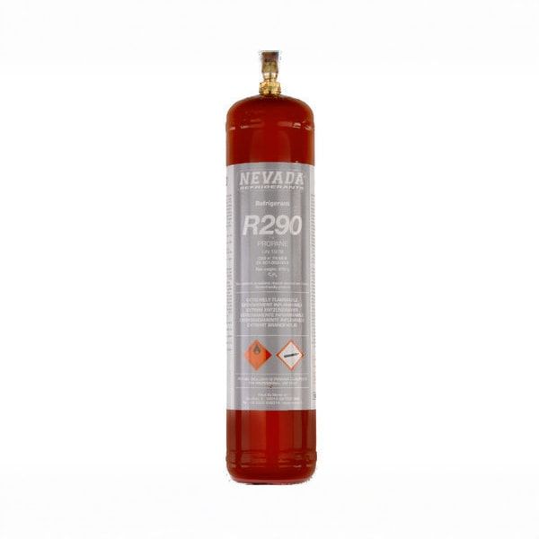 Gás refrigerante r290a garrafa 370 g.