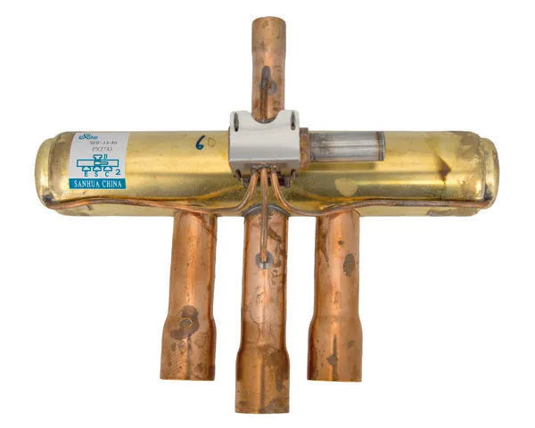 Válvula Sanhua de 4 vias 1/2" - 3/4"