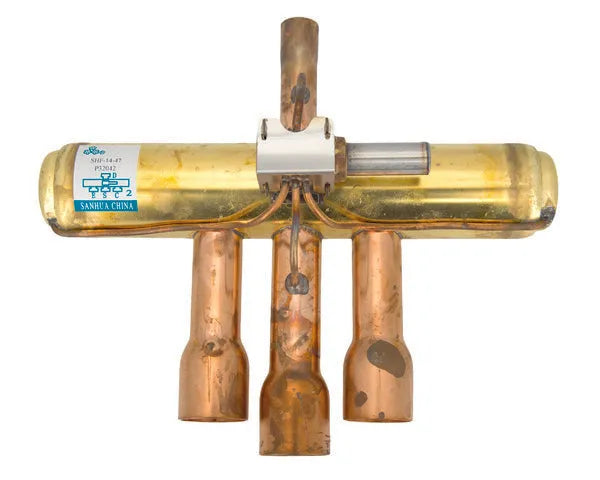 Válvula Sanhua de 4 vias 1/2" - 7/8"