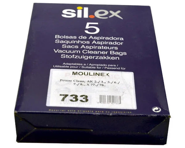 SACO PARA ASPIRADOR MOULINEX POWERCLEAN 5 UN.