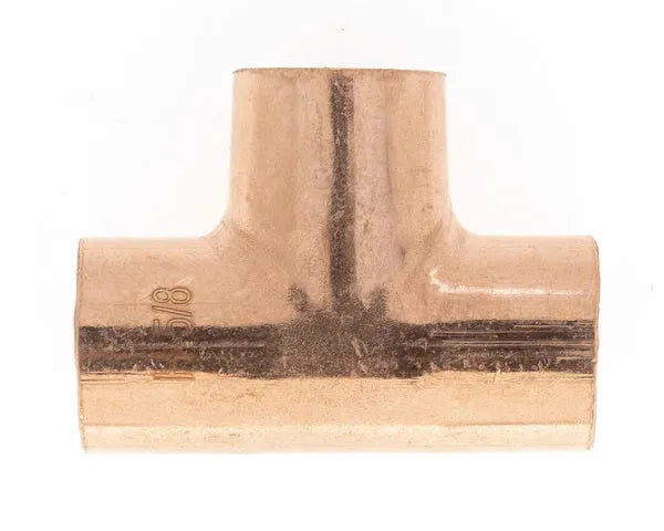 Te recta h-h-h 130 cobre 5/8''