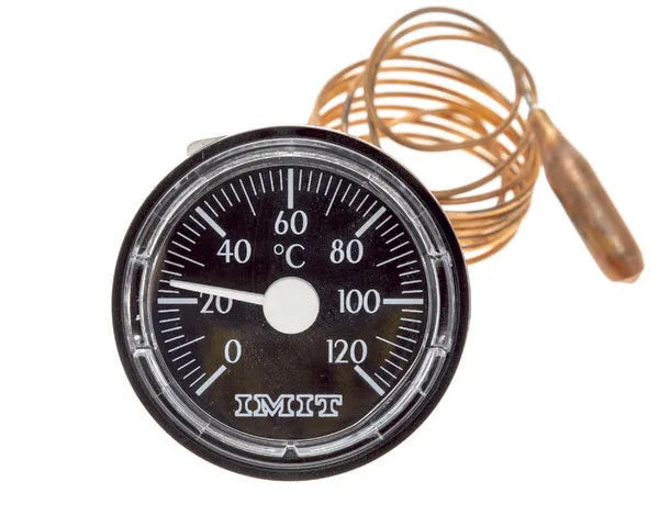 Termómetro redondo 0º a 120ºC Ø43 mm com bloqueio automático