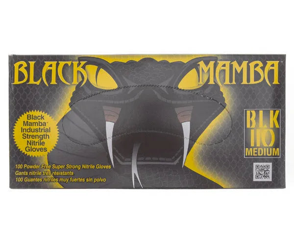 BLACK MAMBA Luvas Descartáveis de Nitrilo Tamanho M | MA04190