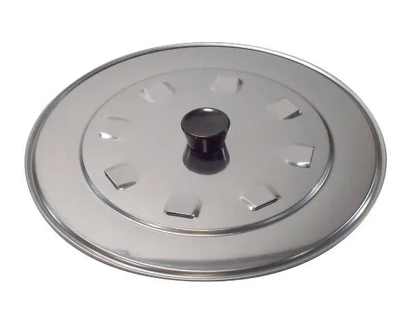 Tampa de aço inoxidável ø 24 cm.