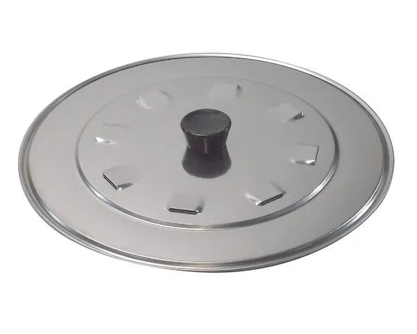 Tampa de aço inoxidável ø 26 cm.