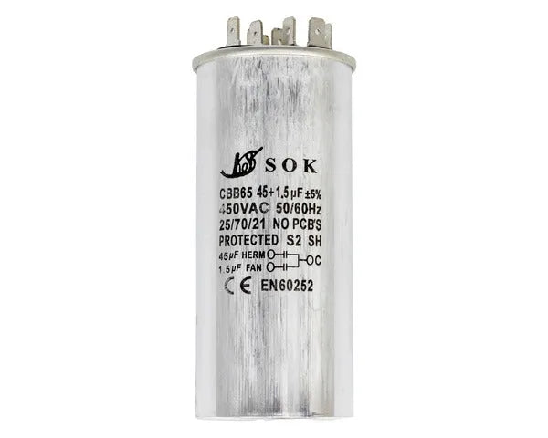 Condensador Trabalho 45µF + 1,5µF 450V