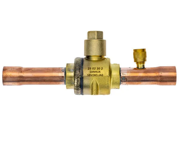 Sanhua válvula de esfera sbv 3/4" para soldar com bujão