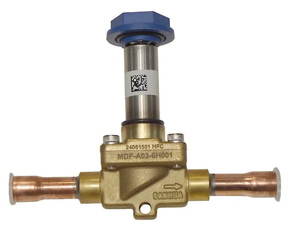 Válvula solenóide Sanhua MDF 3/8" para soldar 0,80 m