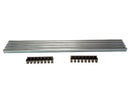 Grelha de ventilação 600x122mm inox