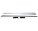 Grelha de ventilação 900x122mm inox brilhante