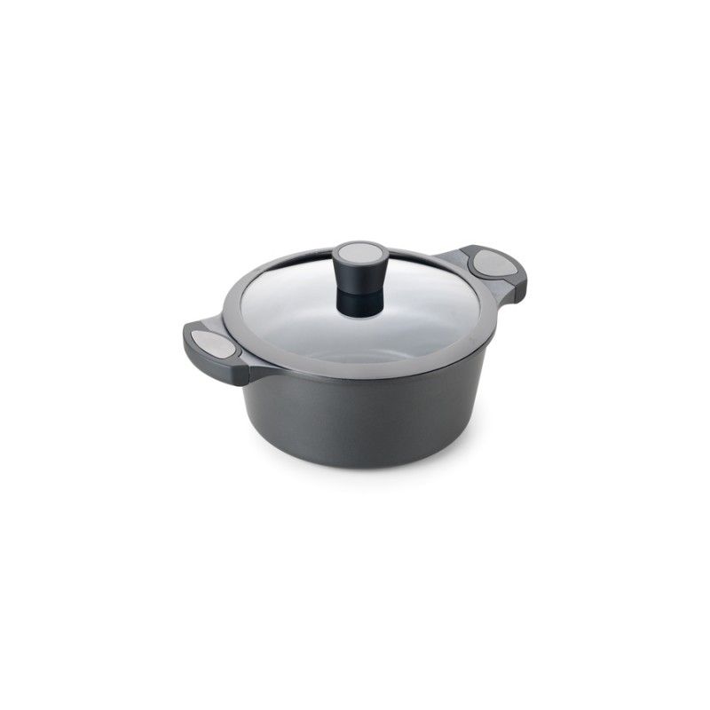 ALZA MATRIX cacerola con tapa aluminio fundido 24 cm.