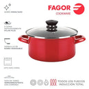 FAGOR Olla OPTIMAX + TAPA Ø20 rojo mate