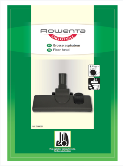 Escova para aspirador suave Rowenta, Moulinex, Tefal ZR900301