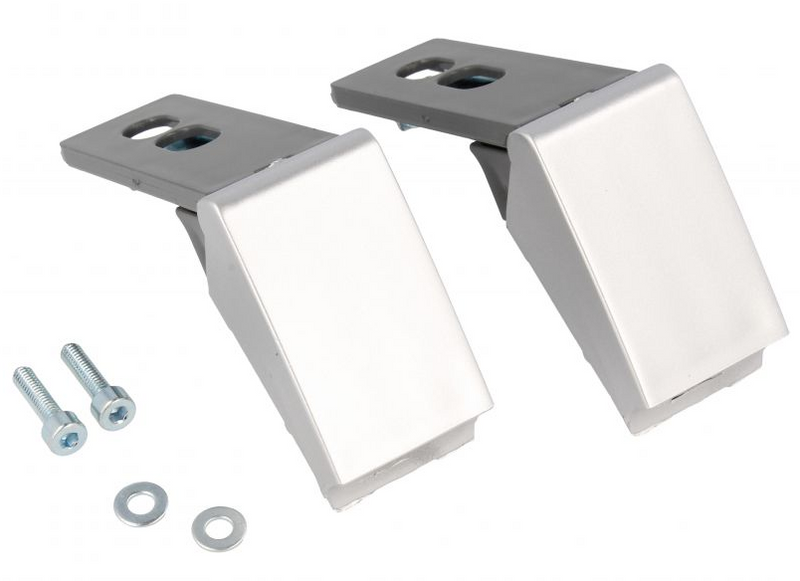 Kit de 2 dobradiças para maçaneta de geladeira Liebherr Inox