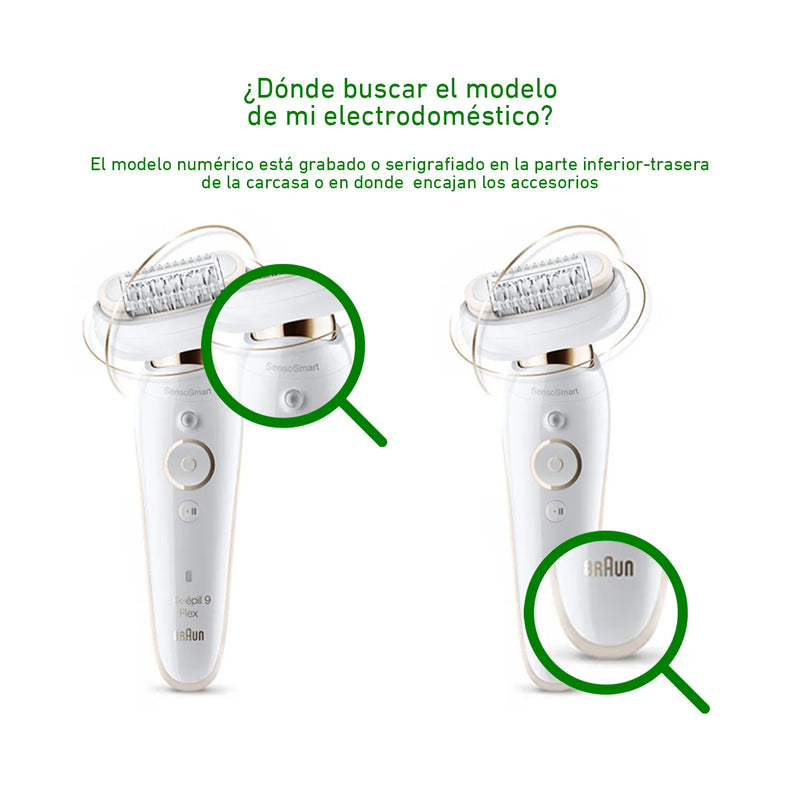 Cabezal corte depiladora Braun Silk Epil 9 Flex 81719636