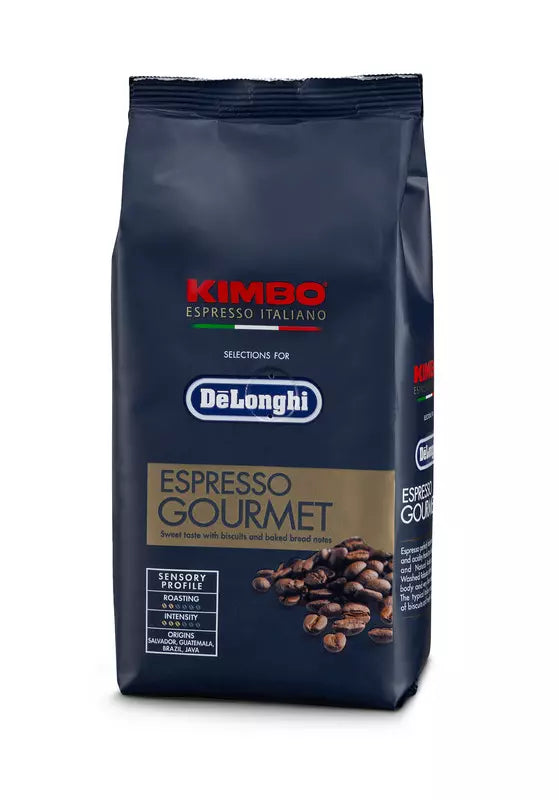 DeLonghi Café Kimbo Espresso em grão De'Longhi, Gourmet 80% Arábica 20% Robusta, 250 g