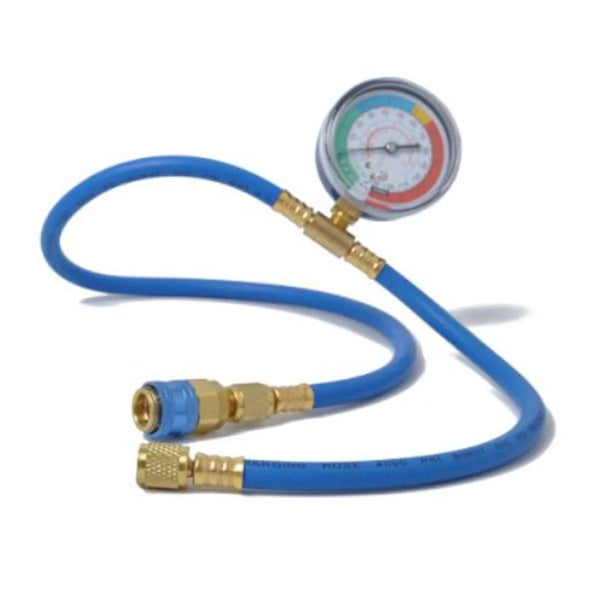 Mangueira de carga com medidor de pressão R134 - Para carros